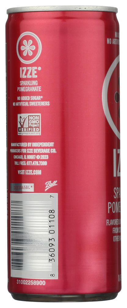IZZE sparkling Juice, Pomegranate, 8.4 oz can