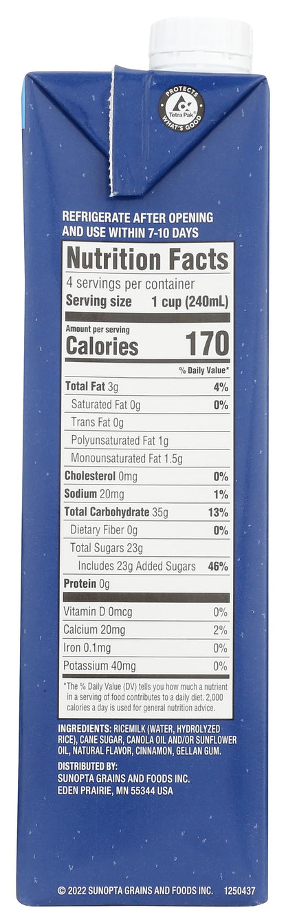 Rice Dream RFG Horchata, 32 Oz