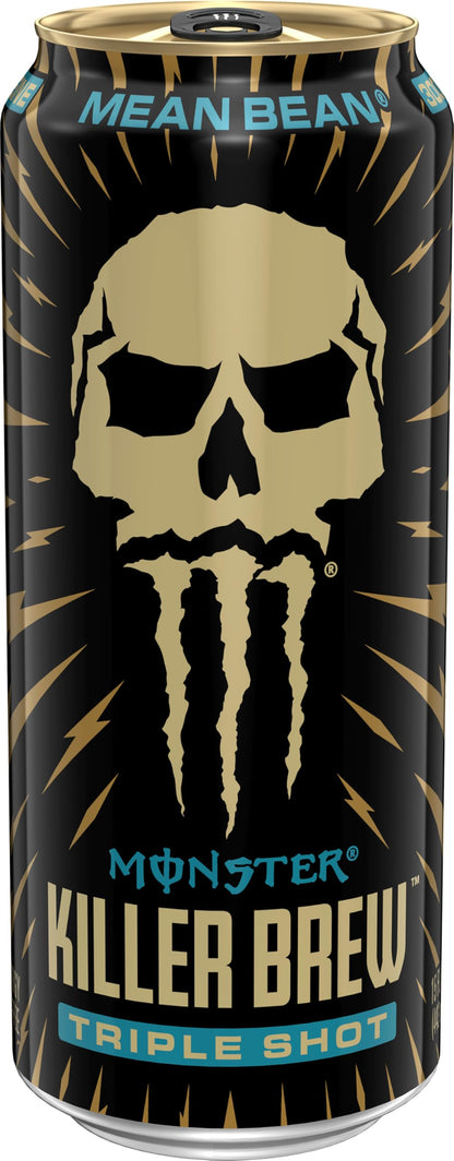 Monster Energy Killer Brew Mean Bean, 15 Fl Oz | Pack of 12