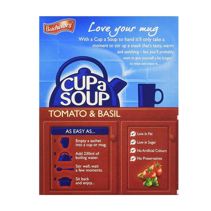 Original Batchelors Cup a Soup Tomato Vegetables with Croutons Imported From The UK England Creamy Tomato Vegetable Soup Chunky Vegetable Rich Tomato Taste Topped Off With Crunchy Croutons