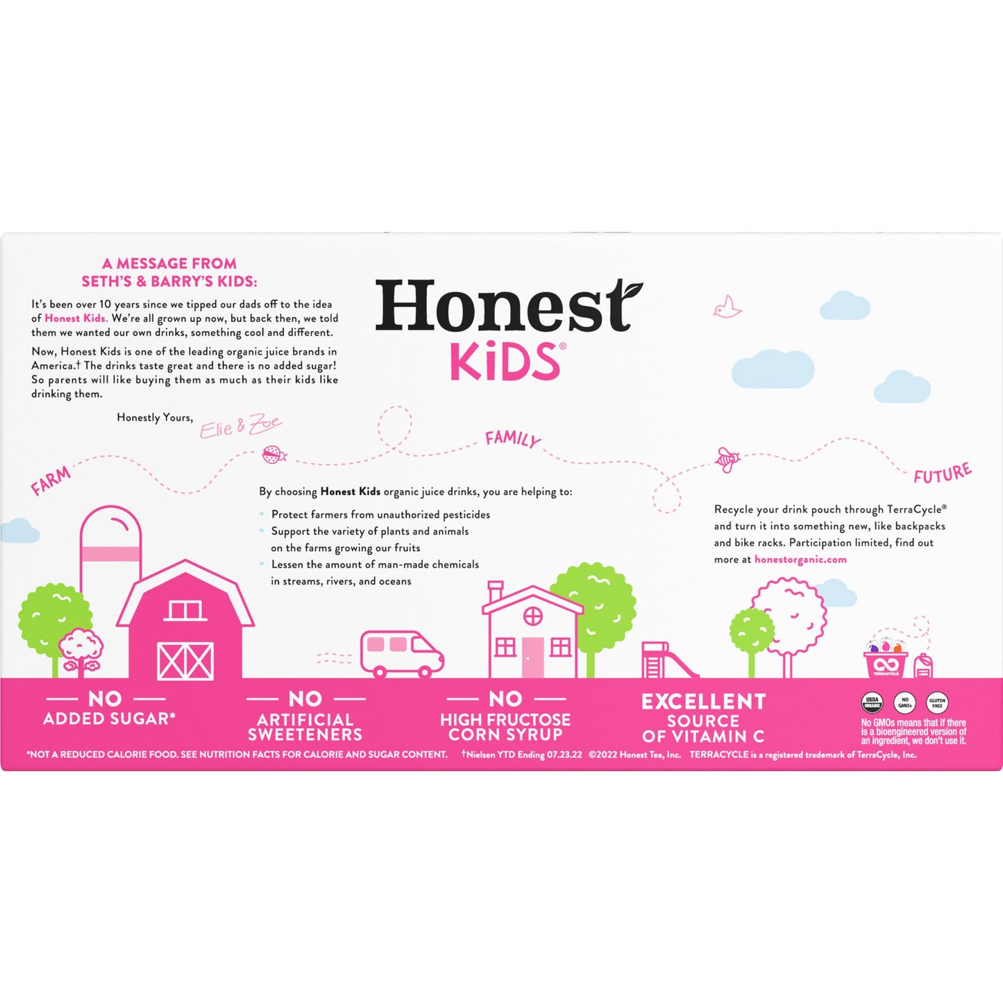 Honest Kids Organic Berry Good Lemonade, 6.75 Fl Oz, 8 Pack