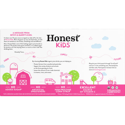 Honest Kids Organic Berry Good Lemonade, 6.75 Fl Oz, 8 Pack