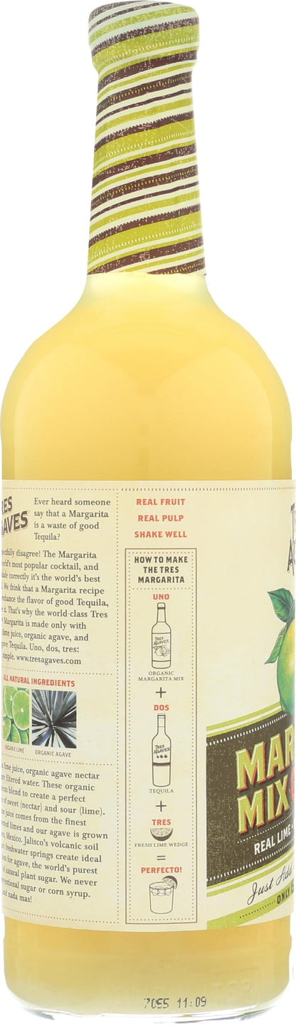 Tres Agaves Margarita Mix, 33.8 Fl Oz Bottle