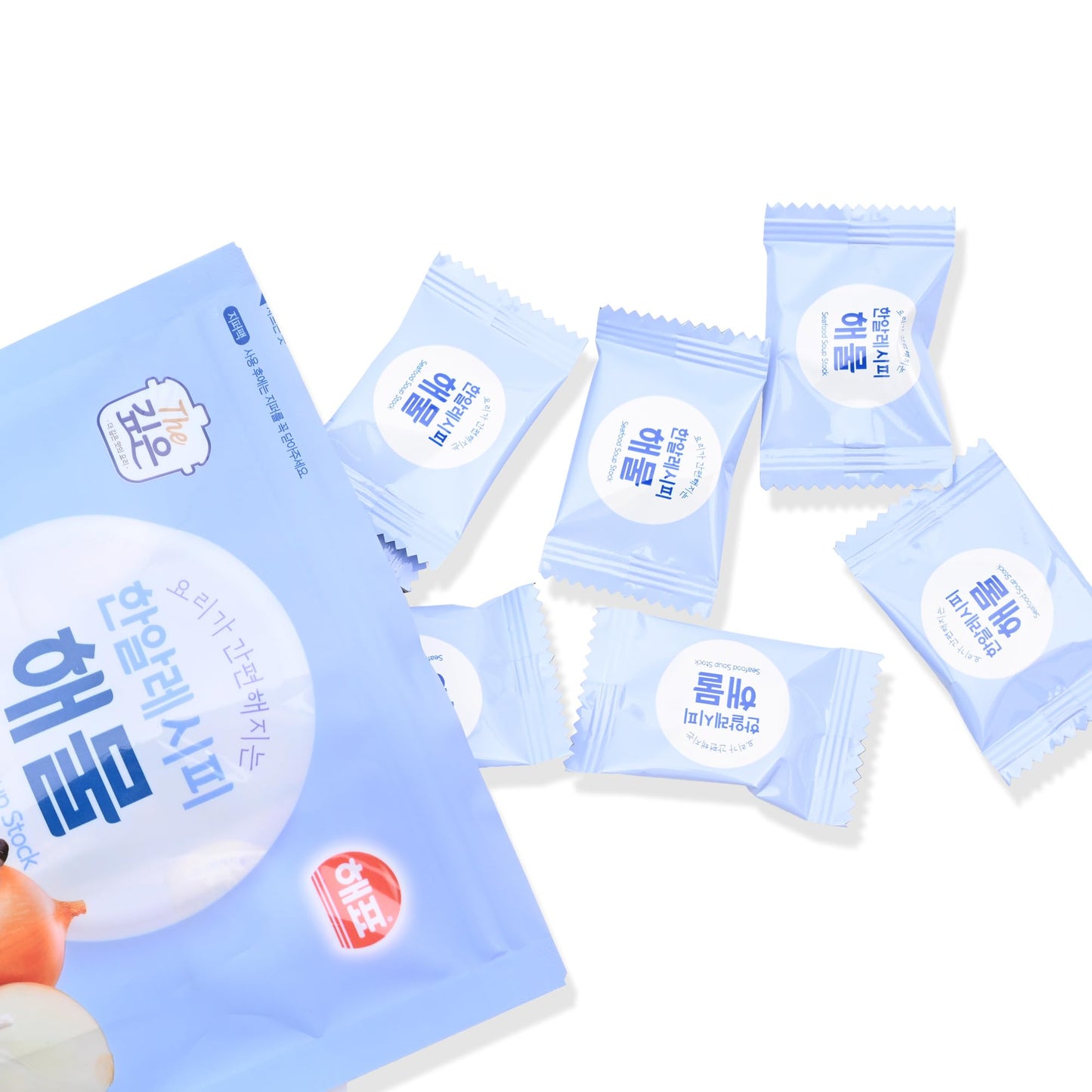 Korean Broth Coin Stock 4g x 35 Tablets - Broth Tablet for Soup Base, Freeze-Dried, No Artificial Flavors, Korean Seafood Stock Coins, Deep Umami Flavor - Easy Pre-Portioned Korean Soup Tablets