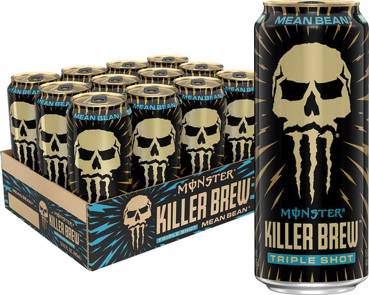 Monster Energy Killer Brew Mean Bean, 15 Fl Oz | Pack of 12