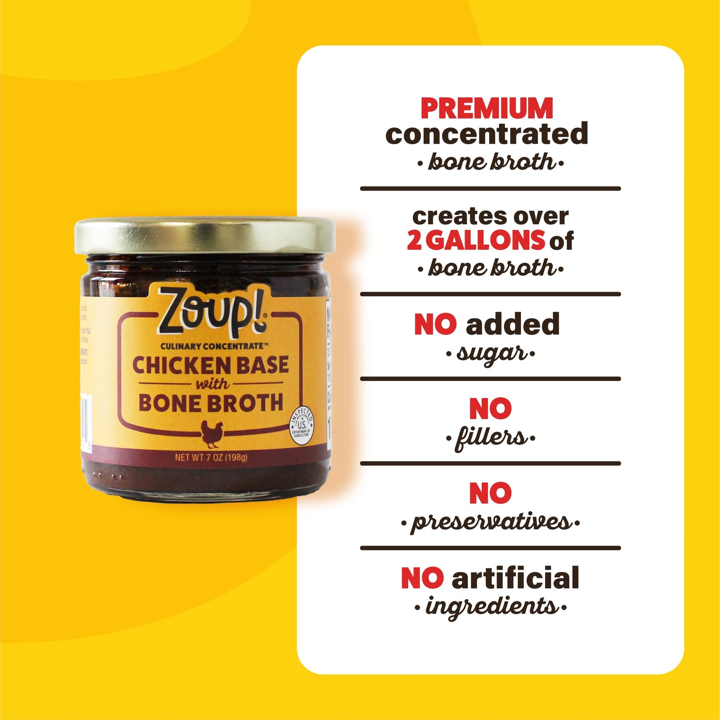 Zoup! Chicken Bone Broth Culinary Concentrate, 1 Pack, 7 Oz