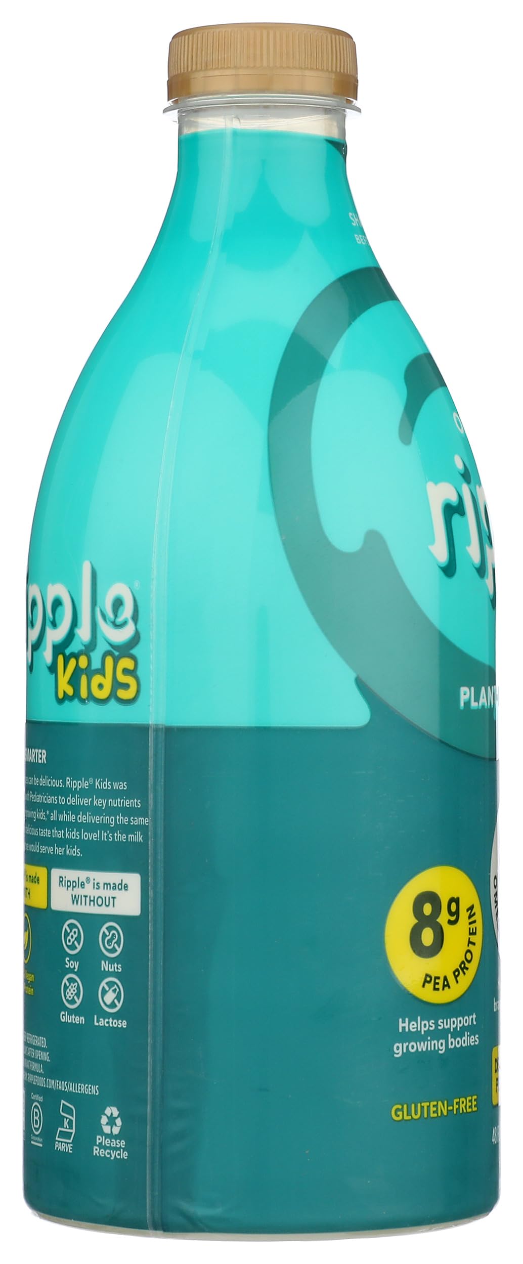 Ripple Kids Non-Dairy Milk, Vegan, Original, 48 Fl Oz