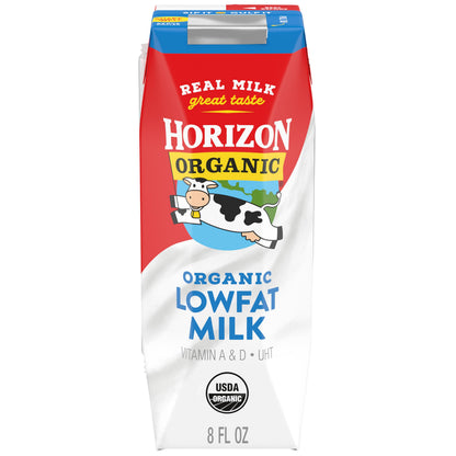 Horizon Organic Shelf Stable 1% Lowfat Milk Box, 8 fl oz - 8g Protein per Serving