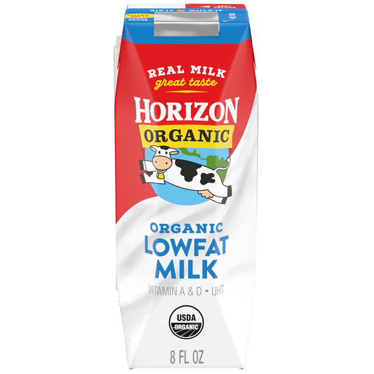 Horizon Organic Shelf Stable 1% Lowfat Milk Box, 8 fl oz - 8g Protein per Serving