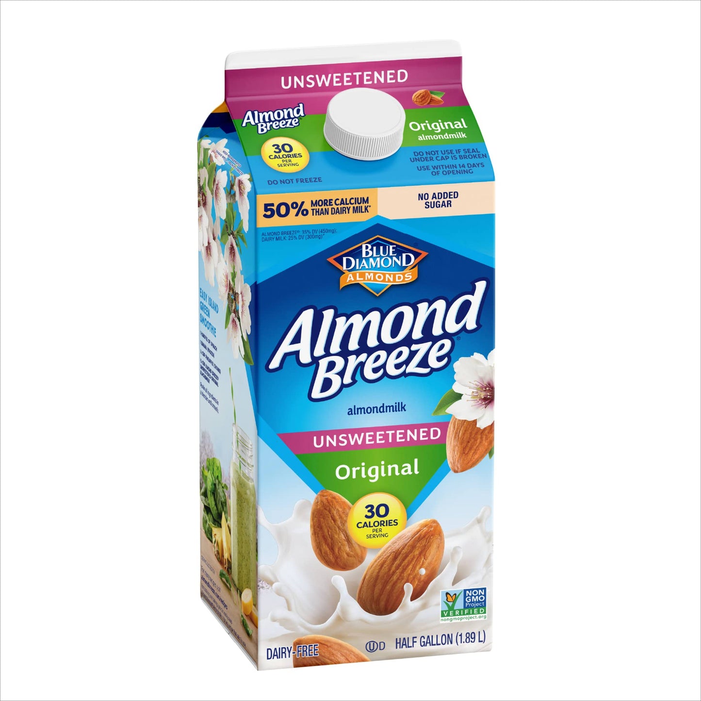 Almond Breeze Blue Diamond, Almond milk, Original, 64 Fl Oz