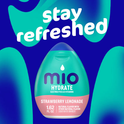 mio Hydrate Strawberry Lemonade Flavored with other natural flavor Liquid Water Enhancer, 1.62 fl oz Bottle