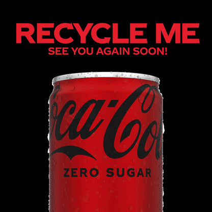 Coke Zero Sugar Mini-Can 7.5 fl oz, 12 Pack (Package May Vary)
