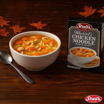 Streits Chunky Chicken Noodle Soup - Ready to Serve, Kosher Certified, No MSG or Hydrogenated Oils, Family Owned (15oz, Pack of 3)