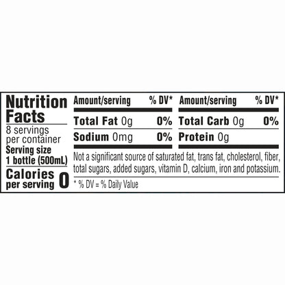 Deer Park Sparkling Water, Simply Bubbles, 16.9 Fl Oz Bottles (Pack of 8)