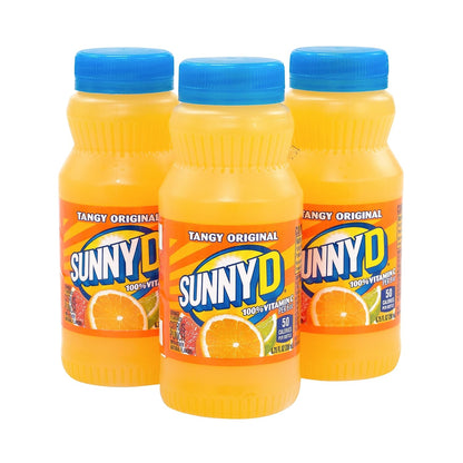 SunnyD Tangy Original Orange Flavored Citrus Punch, 6.75 Fluid Ounce, 24 Count,Bottle