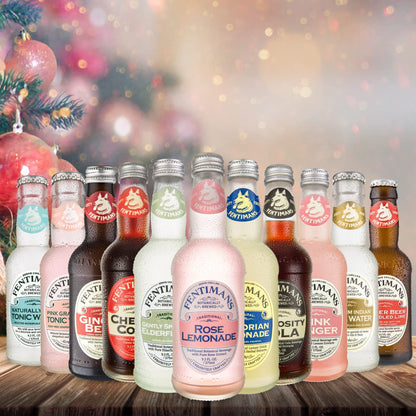 Fentimans Sparkling Pink Ginger Drink - Ginger Beer Non Alcoholic, Ginger Ale, Natural Craft Soda, Mixer, No Artificial Sweeteners or Preservatives, Botanically Brewed - 9.3 Fl Oz (Pack of 4)
