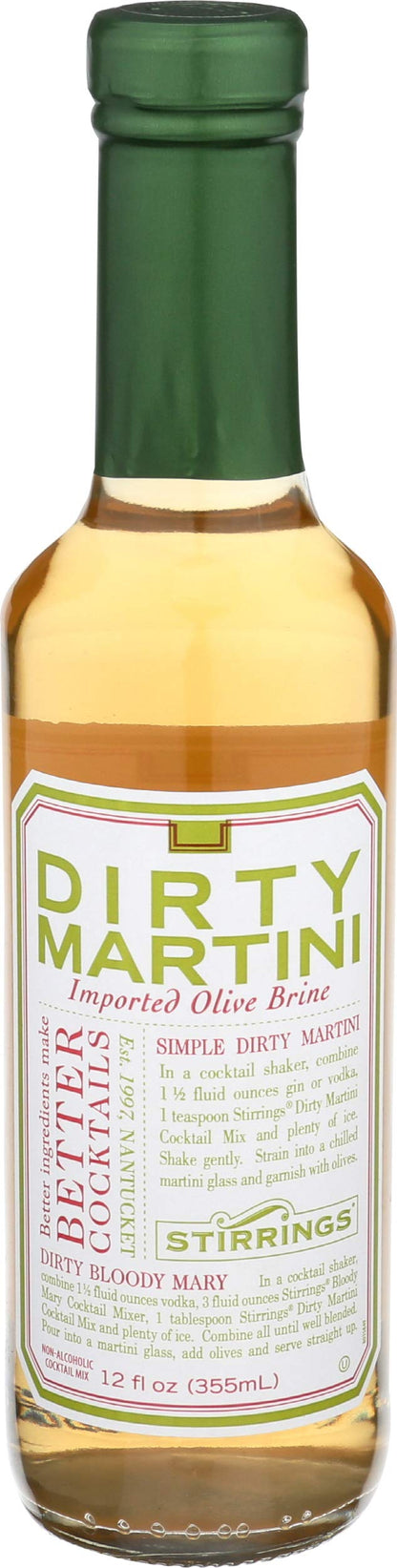 Stirrings Authentic Dirty Martini Mix, 355 Ml