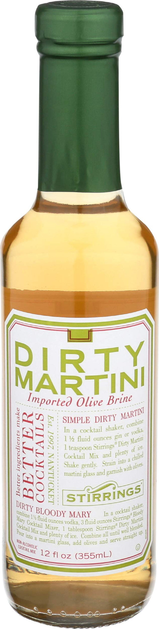 Stirrings Authentic Dirty Martini Mix, 355 Ml