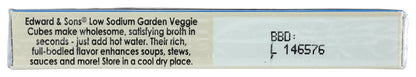 Edward & Sons Low Sodium Veggie Bouillon Cubes, 2.2 oz