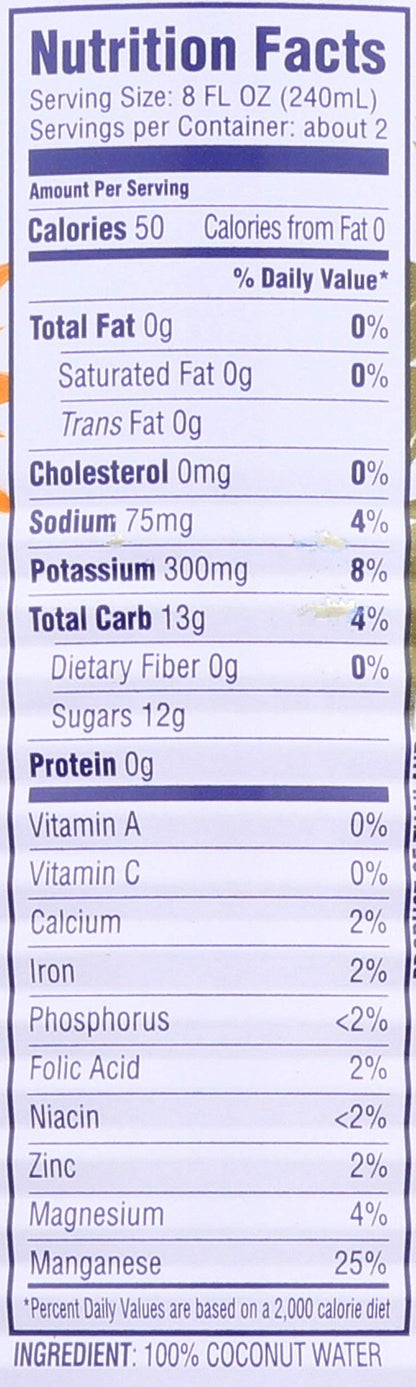 C2O Pure Coconut Water, Unsweetened, 17.5 oz