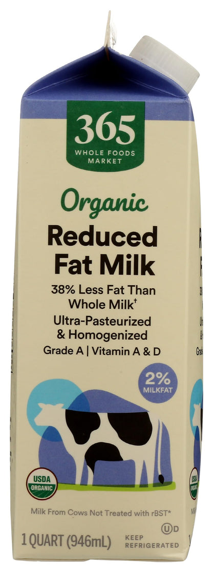 365 by Whole Foods Market Organic Reduced Fat 2% Milk, 32 FZ