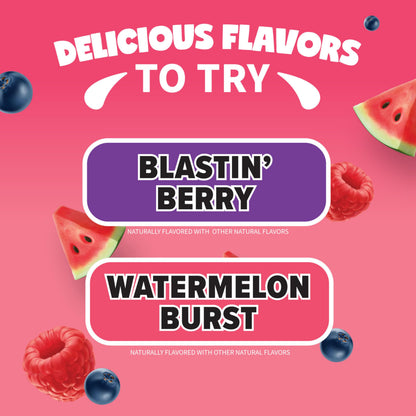 Mott's Active Blastin' Berry Hydrating Juice Beverage, 8 Fl Oz Bottles, 24 Count (4 Packs Of 6), Made With Naturally Sourced Electrolytes & Coconut Water, Gluten & Caffeine-free, Kosher