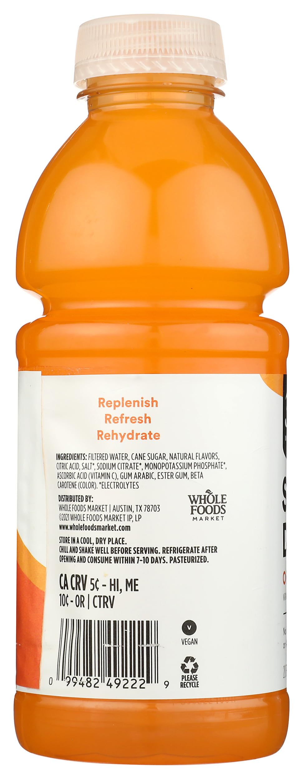 365 by Whole Foods Market, Sports Drink, Orange, 20 Fl Oz