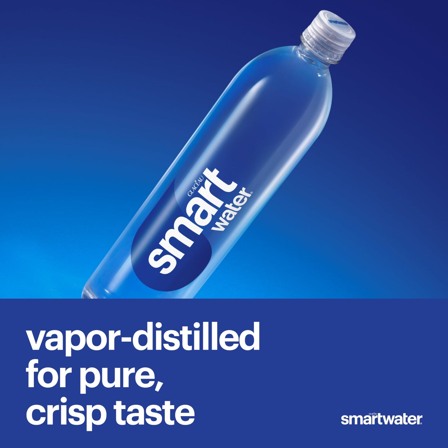 smartwater vapor distilled premium water bottle, 1.5 Liter Bottle