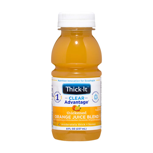 Thick-It Clear Advantage Thickened Orange Juice Blend - Moderately Thick/Honey, 8 oz Bottle (47882600)