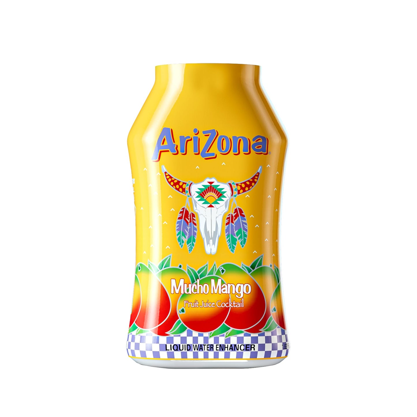 AriZona Mucho Mango Fruit Juice Cocktail - On-the-Go Water Enhancer, 1.62 fl oz Bottle (Pack of 12)