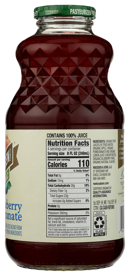 R.W. Knudsen Organic Blueberry Pomegranate Juice, 32 fz