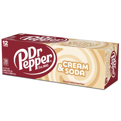 DR PEPPER - & CRÈME SODA, 12 OZ, 12 PK