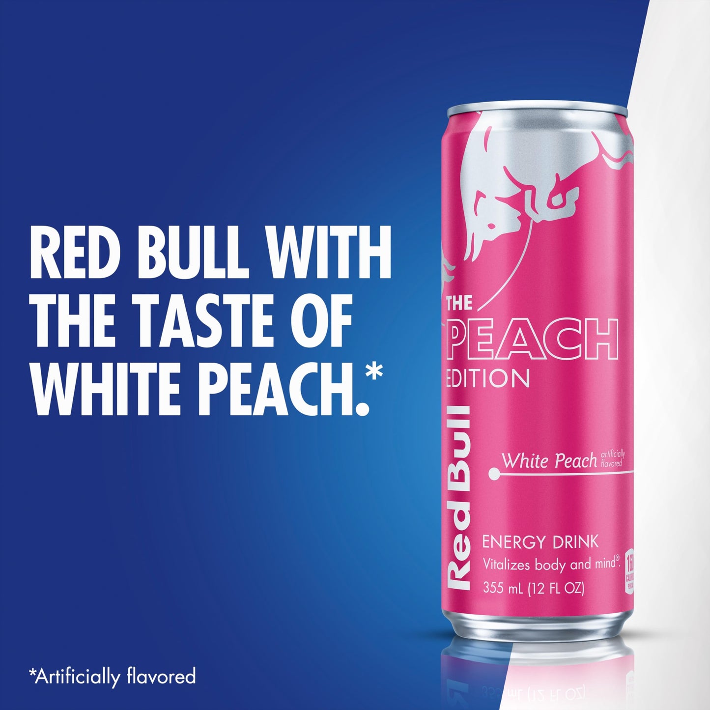 Red Bull Peach Edition Energy Drink, White Peach, 12 fl. oz. can, with 114mg Caffeine, Taurine & B Vitamins