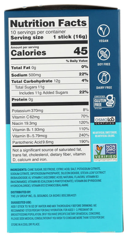 LIQUID IV Tropical Punch Hydration Drink Mix 10 Count, 5.64 OZ