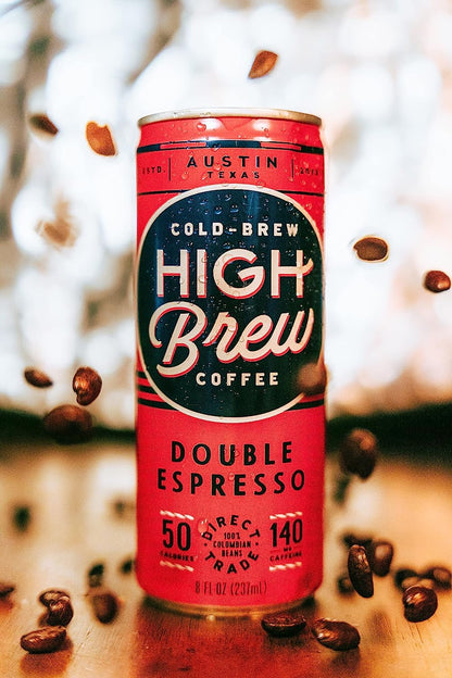 High Brew Coffee, Cold Brew, Double Espresso/Mexican Vanilla, Red & Blue Variety Pack, 8 Fl Oz Can (Pack of 24)