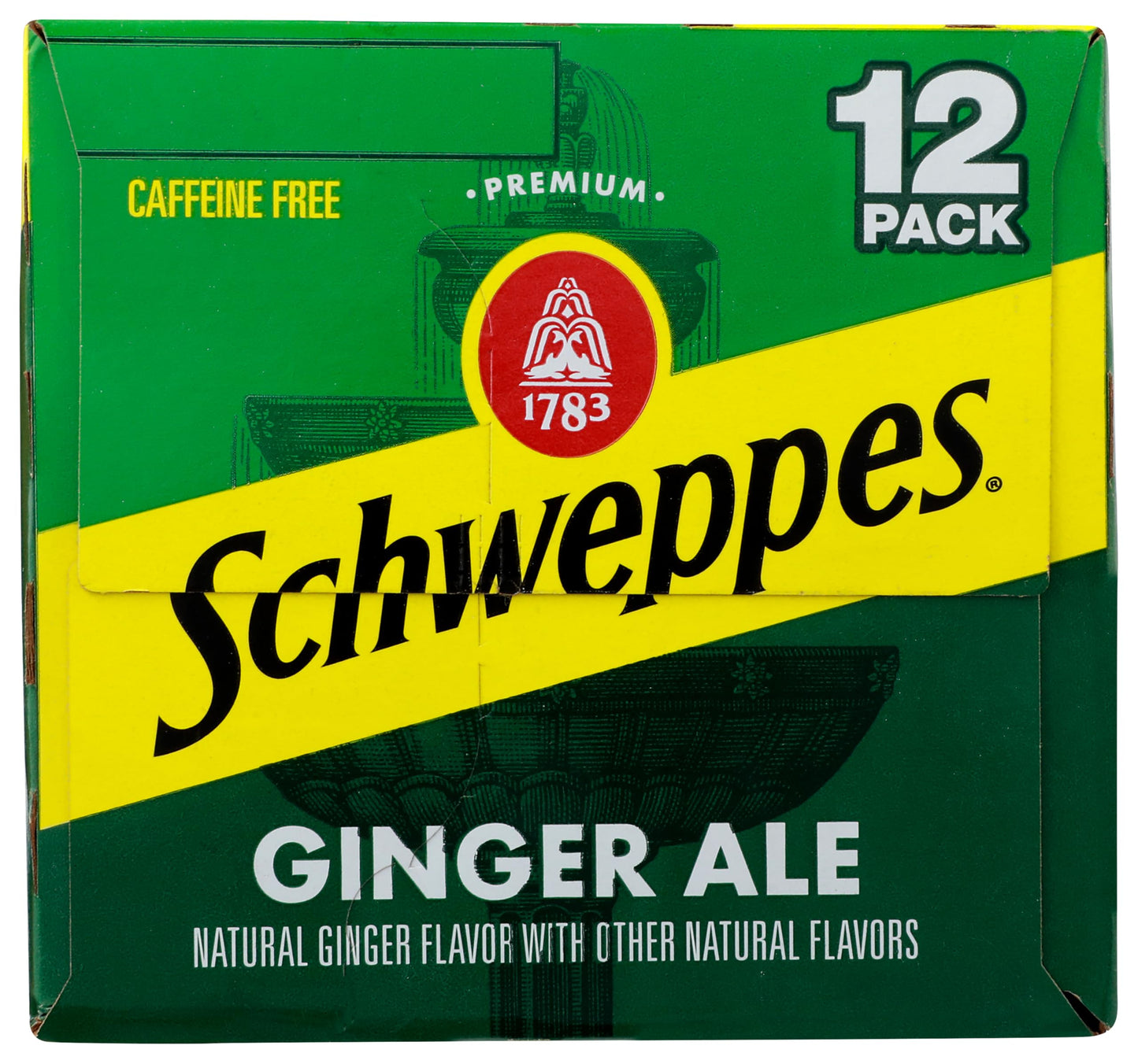 Schweppes Ginger Ale Soda, 12 fl oz cans, 12 pack