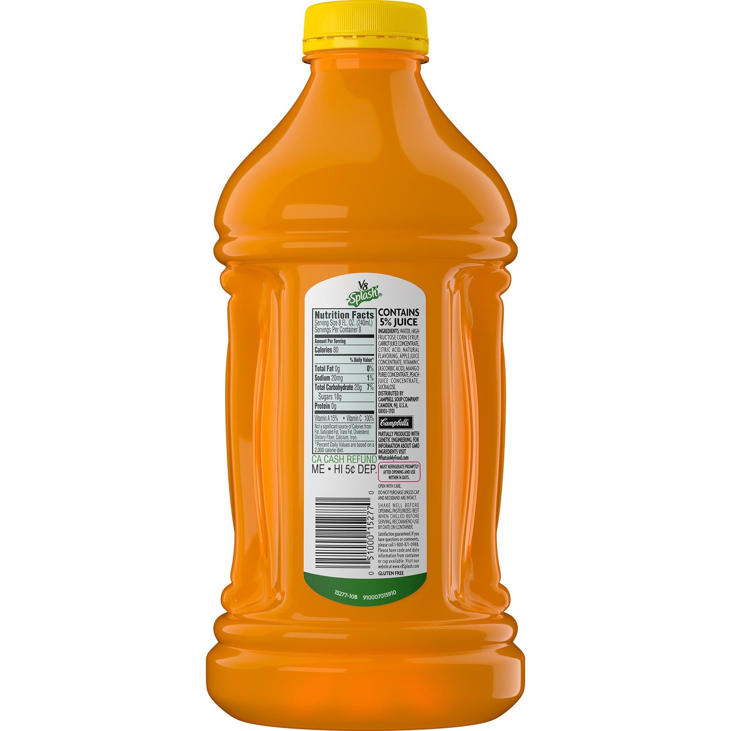 V8 Splash Mango Peach, 64 oz. Bottle