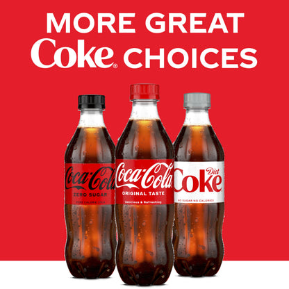 Coca-Cola Soda Soft Drink Bottles, 16.9 fl oz, 6 Pack