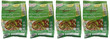Knorr Professional Soup du Jour Beef Vegetable and Barley Soup Mix 0g Trans Fat per Serving, Just Add Water,13.9 Ounce (Pack of 4)