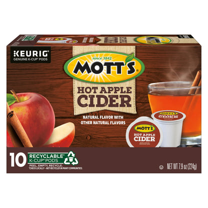 Keurig Mott's Hot Apple Cider, 60 Count (6 Packs of 10)