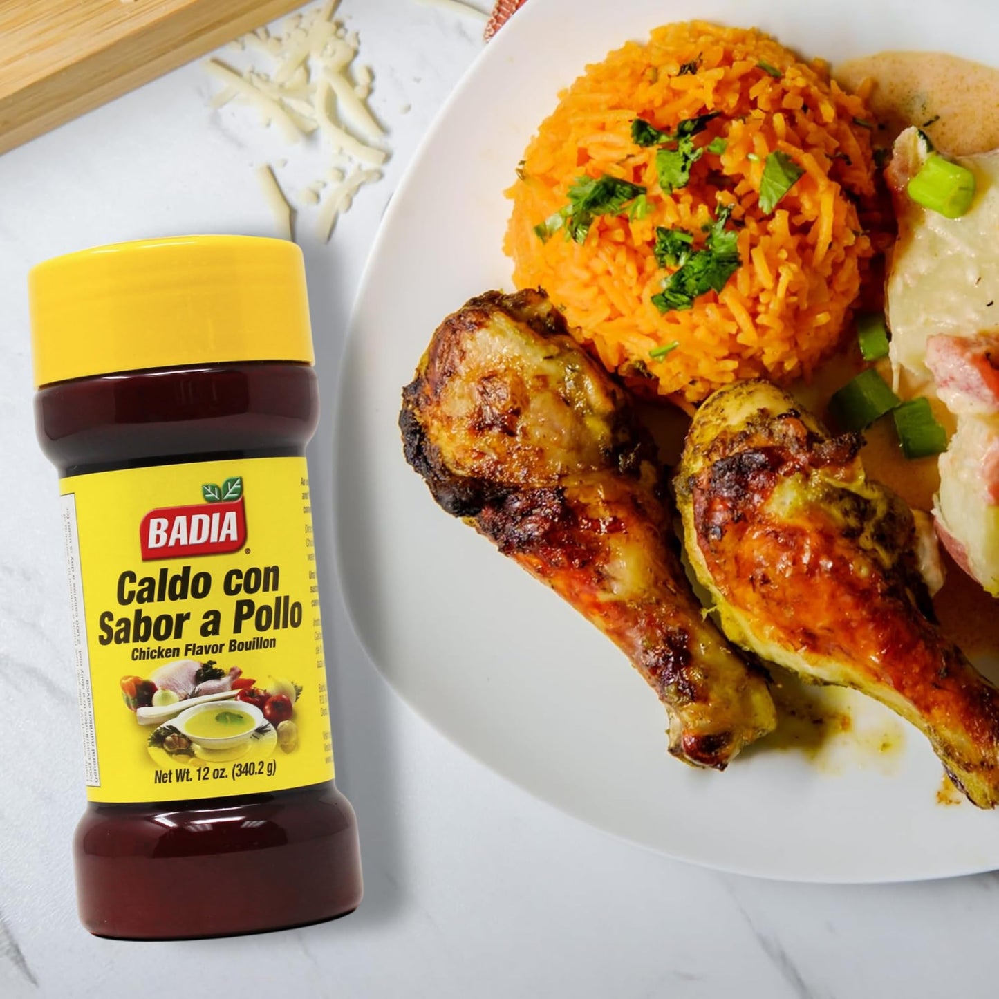 Badia Chicken Flavor Bouillon, 12 oz – Rich Natural Savory Seasoning for Soups, Rice, Stews & Marinades