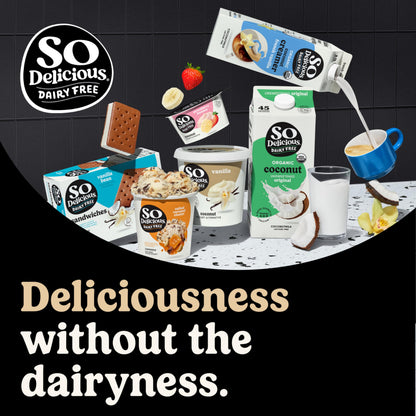 So Delicious Dairy Free Coconut Milk Creamer, French Vanilla, Vegan, Organic, Non-GMO, Creamy Plant Based Coffee Creamer, 32 FL OZ Carton