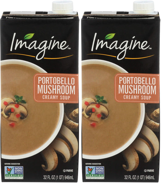 Imagine Creamy Soup, Portobello Mushroom, 32 oz. (Pack of 2)