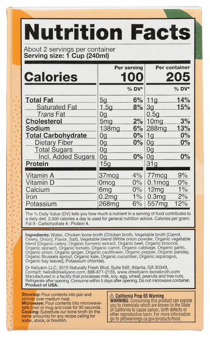 Dr. Kellyann Low Sodium Chicken Bone Broth, 16.9 FZ