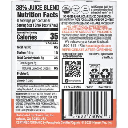 Honest Kids, Strawberry Peachy Keen, 48 Fl Oz