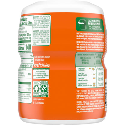 Tang Orange Sweetened Powdered Drink Mix 1 Count 20 oz Canister