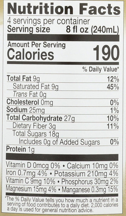 LAKEWOOD JUICE COCONUT MILK ORG, 32 FO