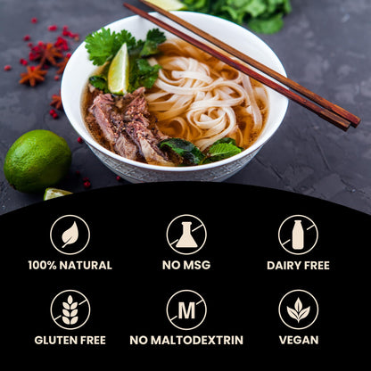 Massel Pho Bouillon Cubes/Instant Pho Soup Base | 6 Pack (60 Cubes) | Asian Instant Soup Base | Plant Based Broth, Gluten & Dairy Free, Vegan