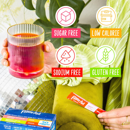 Flavor Aid Aguas Frescas Singles To Go Variety Pack, Powdered Drink Mix, 1 Box (50 Single Servings)