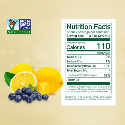 Simply Lemonade with Blueberry All Natural, 52 Fl Oz Bottle